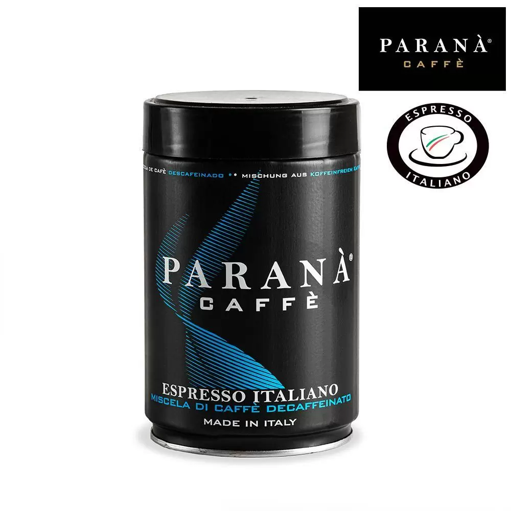 【PARANA  義大利金牌咖啡】低因濃縮咖啡250gm.精品罐12入/箱