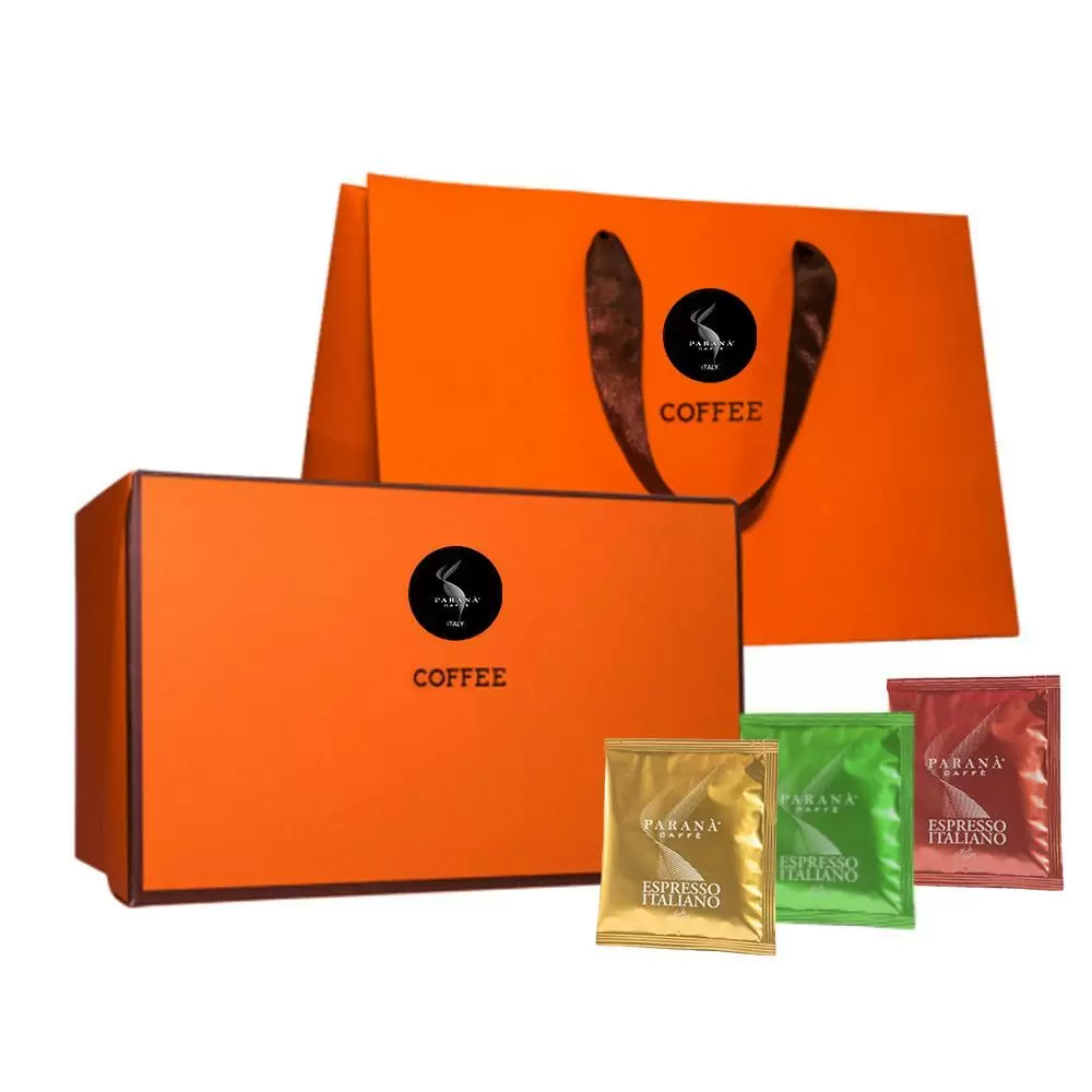 【PARANA  義大利金牌咖啡】經典組合 精品三款咖啡濾掛包禮盒組;30包/盒 +提袋