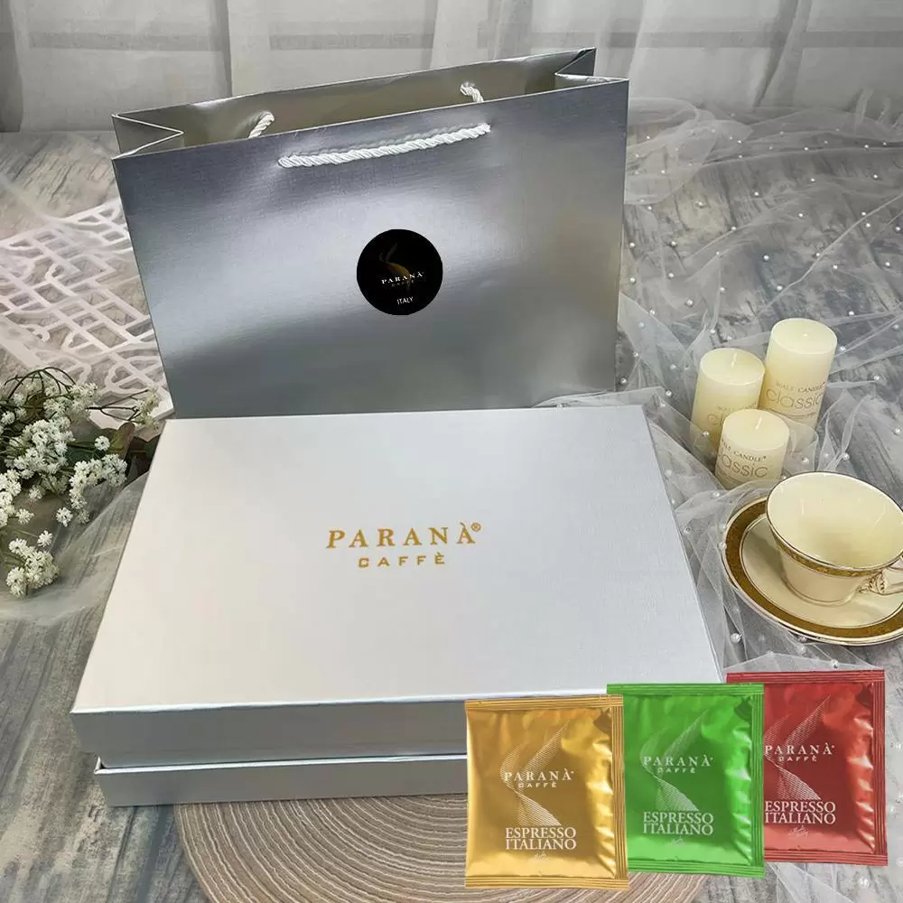 【PARANA  義大利金牌咖啡】節慶系列 精品3款咖啡濾掛包禮盒 60包/盒 +精品提袋