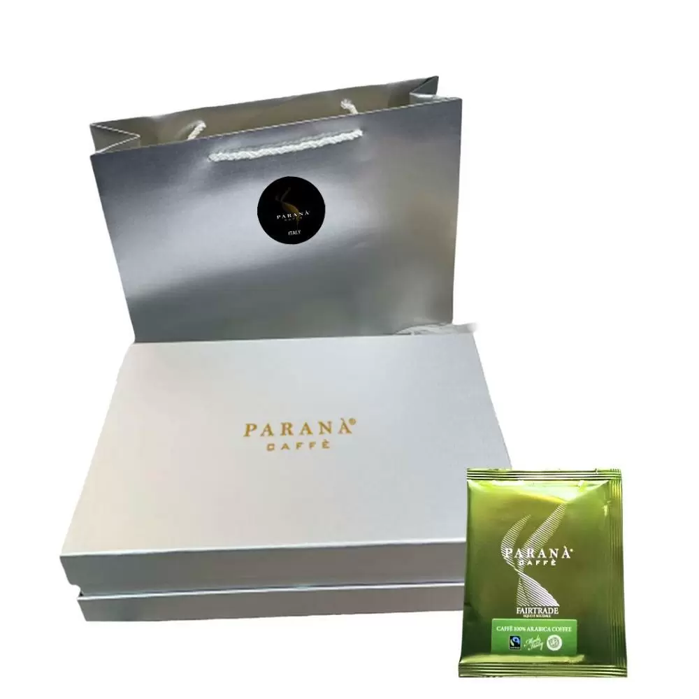 【PARANA  義大利金牌咖啡】節慶系列 認證公平交易咖啡濾掛包禮盒 60包/盒 +精品提袋