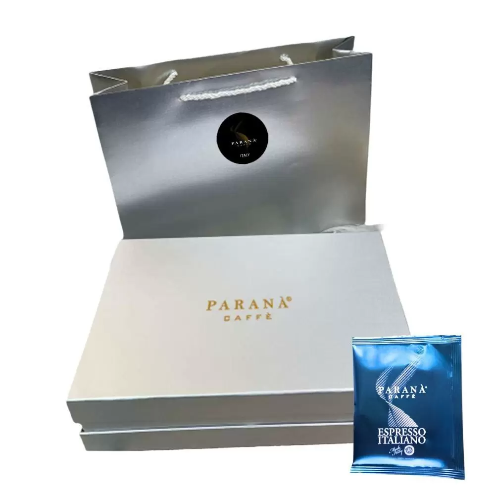 【PARANA  義大利金牌咖啡】節慶系列 低因濃縮咖啡濾掛包禮盒 60包/盒 +精品提袋