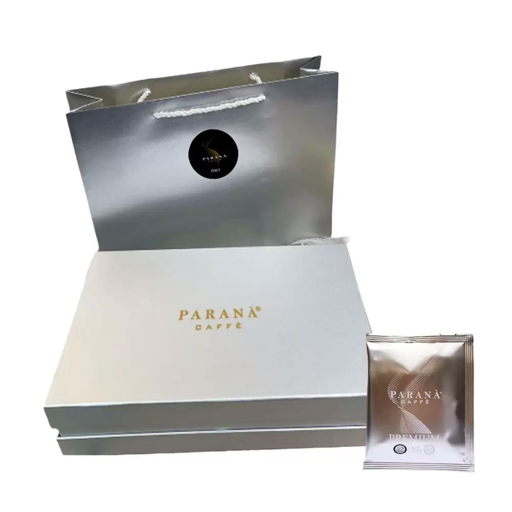 【PARANA  義大利金牌咖啡】節慶系列 認證尊爵咖啡濾掛包禮盒 60包/盒 +精品提袋