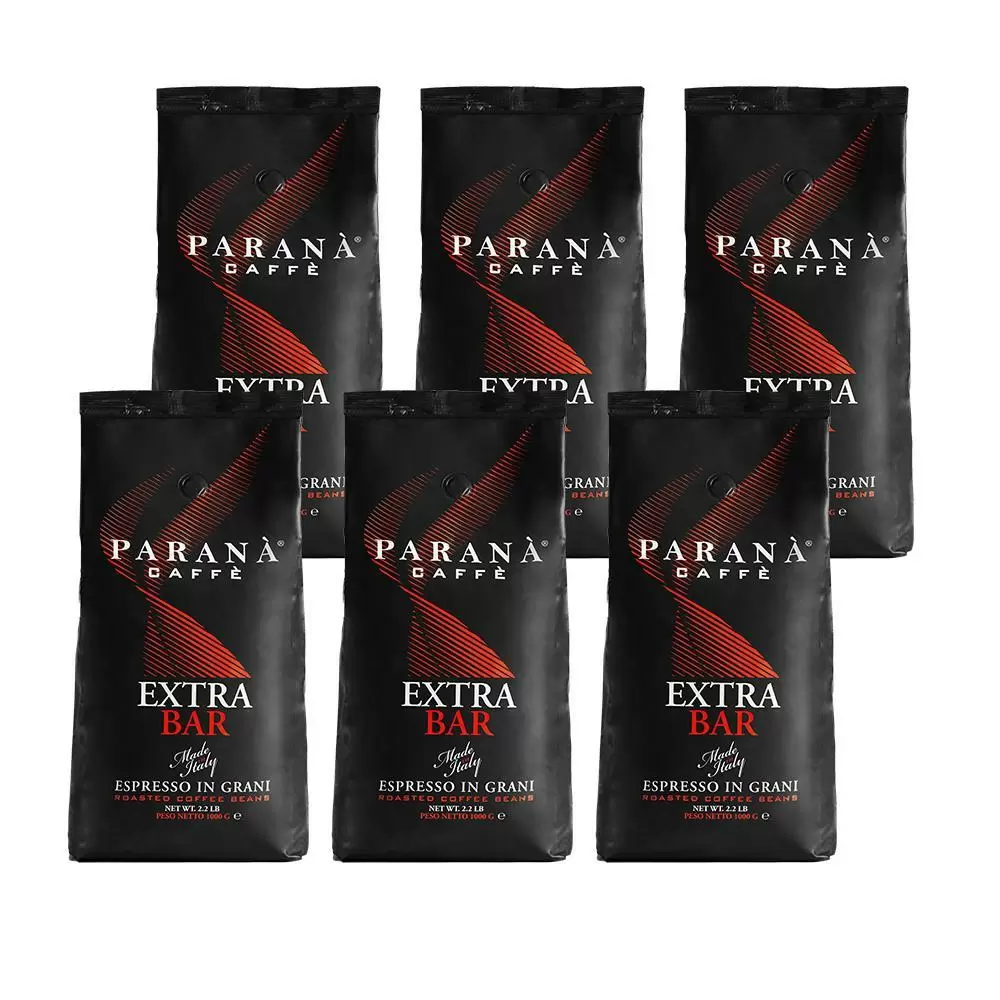 【PARANA  義大利金牌咖啡】精品豐饒咖啡豆 1公斤X6袋/箱