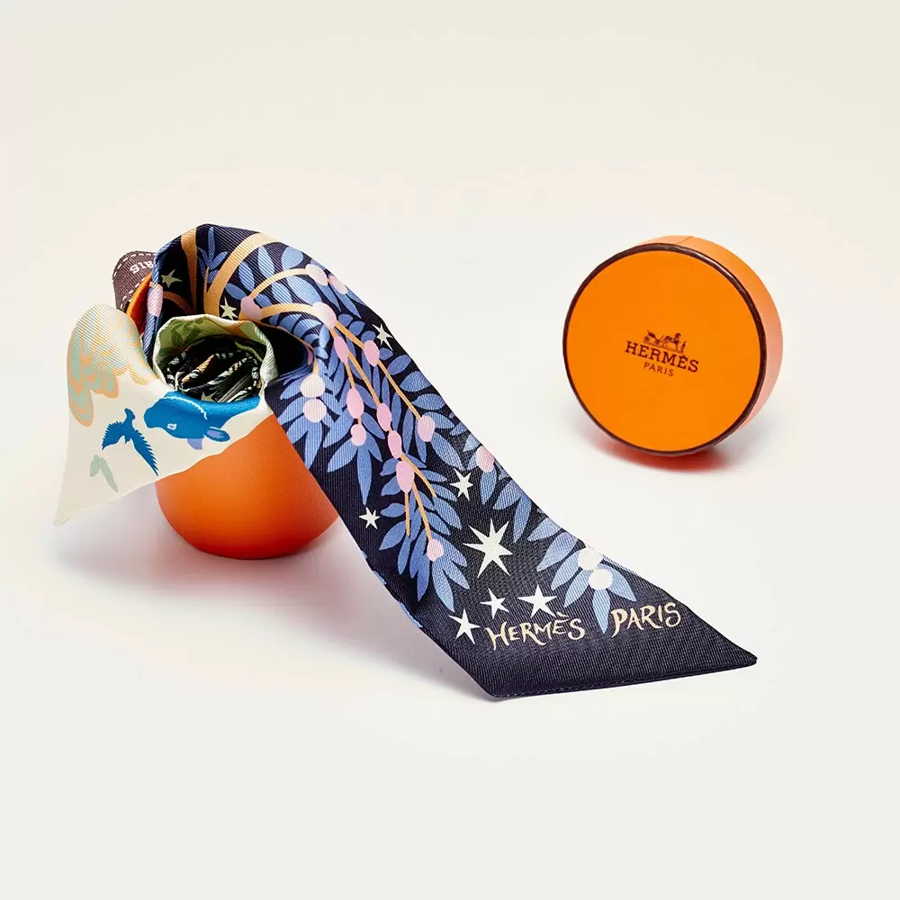 HERMES 愛馬仕 Twilly絲巾