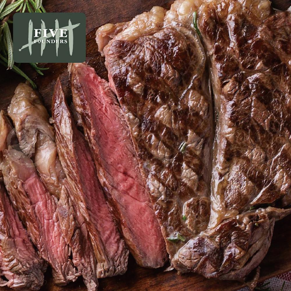 【勝崎生鮮】澳洲YP碳中和牛10盎司雪花沙朗牛排5片組(300公克/1片)