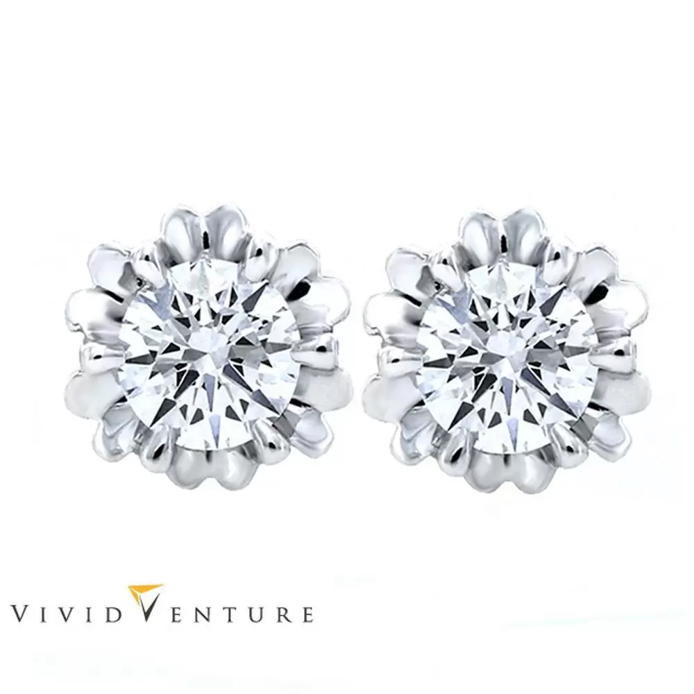 亞帝芬奇 GIA 60分 DVS1  鑽石 耳環 微愛 18K金台+18K金耳針