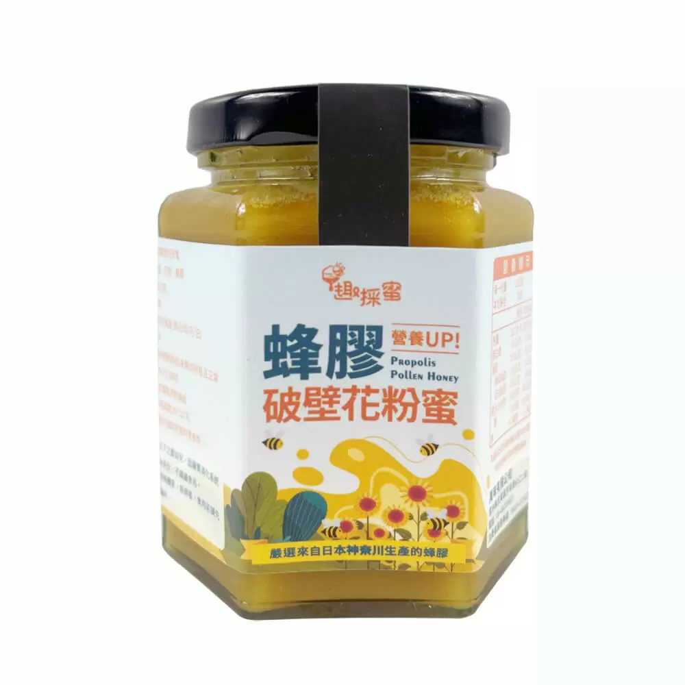 iTQi米其林破壁高山蜂膠花粉蜜(350g/瓶)×6