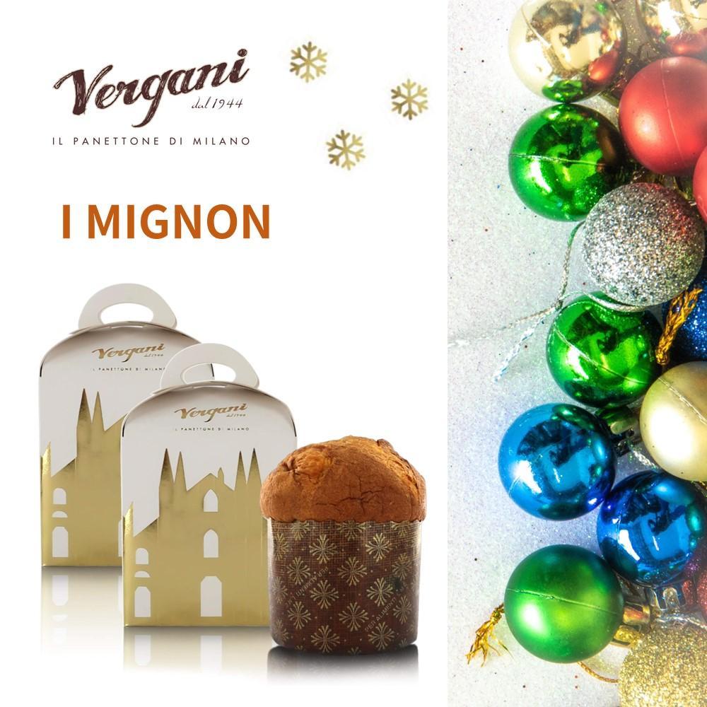 【VERGANI】義大利潘娜朵妮經典水果乾蛋糕米蘭大教堂造型禮盒 2盒(100GX2盒)