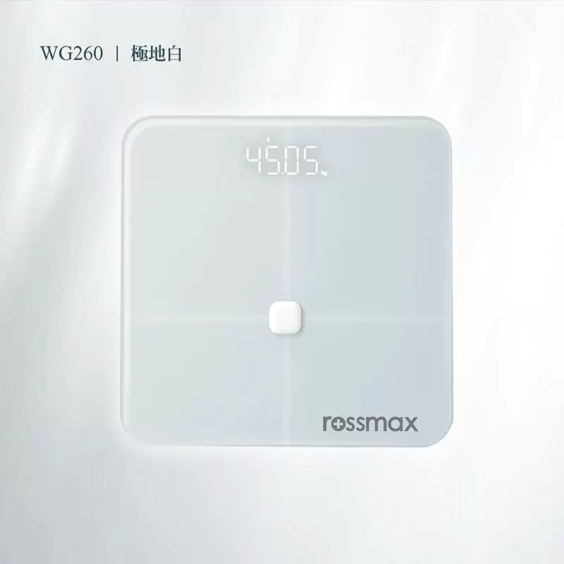 Rossmax優盛醫學藍牙體重體脂計-極地白(WG260 體重體脂 多功能 藍芽)