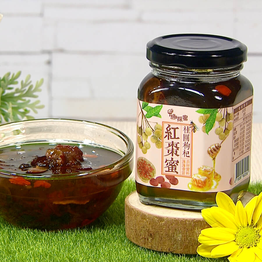 趣採蜜桂圓枸杞紅棗蜜(260公克/瓶)X6瓶