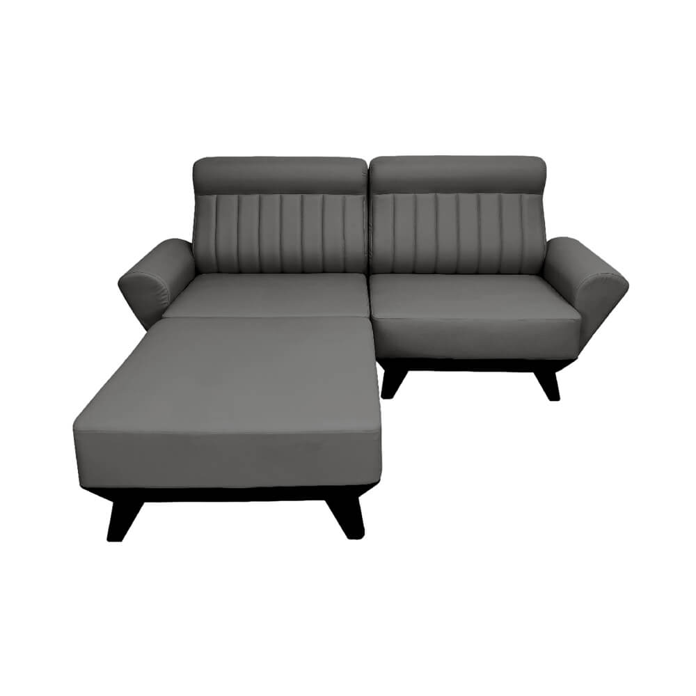 MOFA北歐巴洛克耐磨皮獨立筒沙發-2L