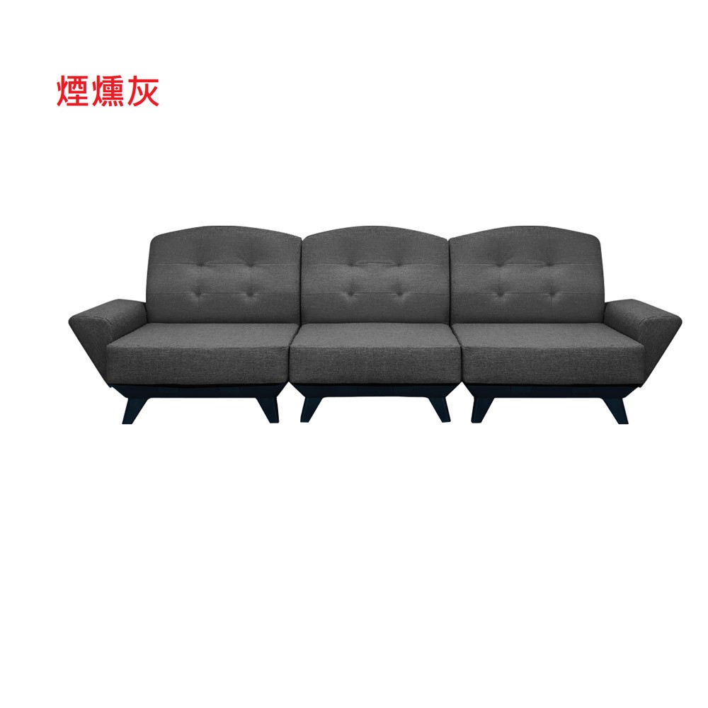 MOFA居家復刻典藏耐磨皮獨立筒沙發-3人