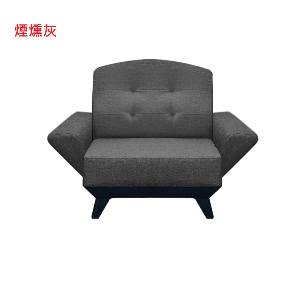 MOFA居家復刻典藏耐磨皮獨立筒沙發-1人