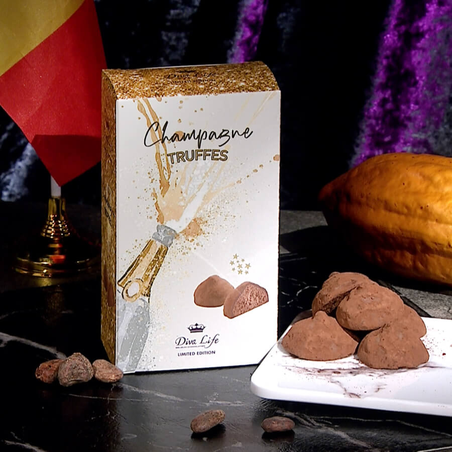 Diva Life法國香檳松露巧克力(80公克/盒)x12盒