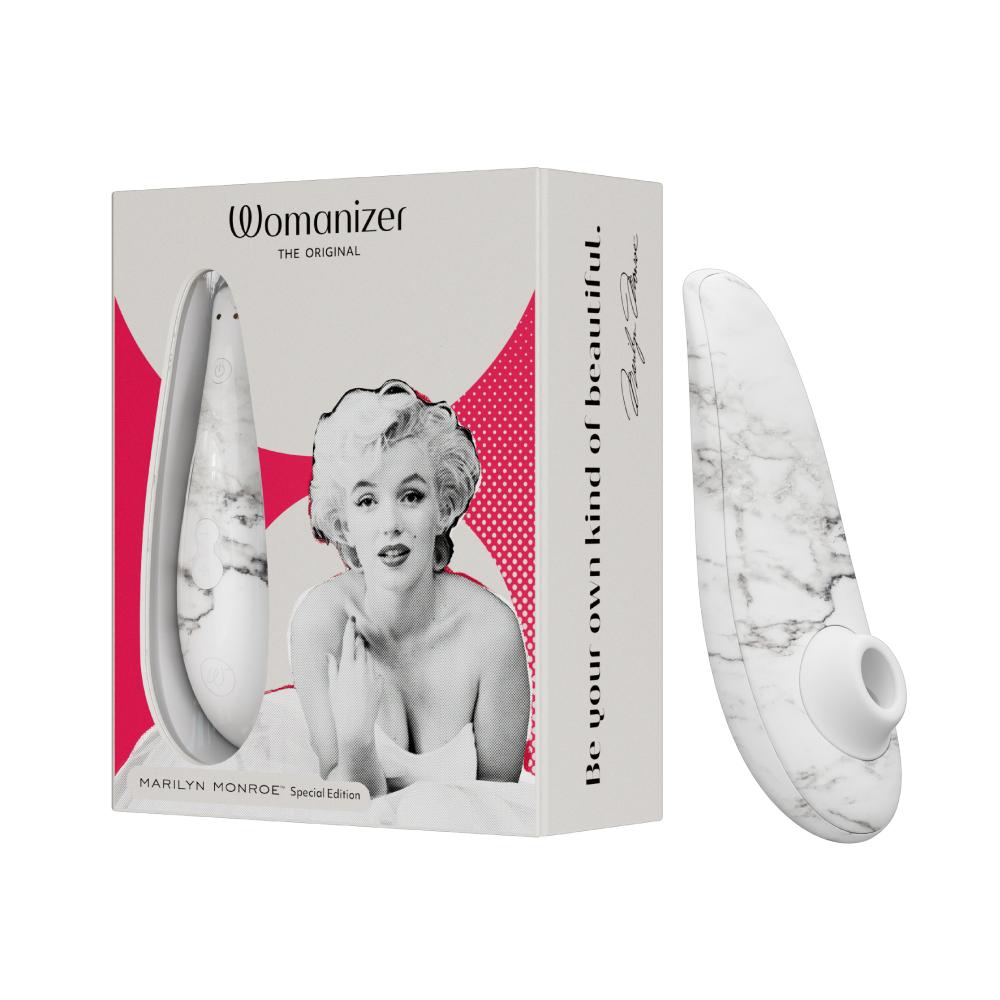 德國Womanizer Classic 2 吸吮愉悅器瑪麗蓮夢露特別版(白大理石)