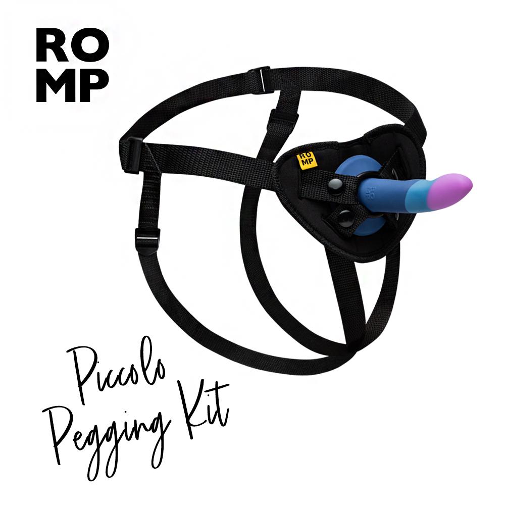 德國 ROMP Piccolo Pegging Kit 5吋矽膠陽具含穿戴褲