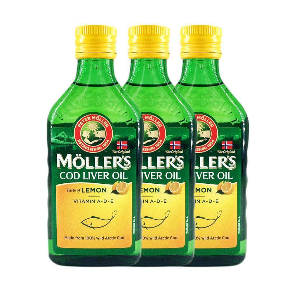 百年Mollers挪威睦樂鱈魚肝油(250ml/瓶)x3