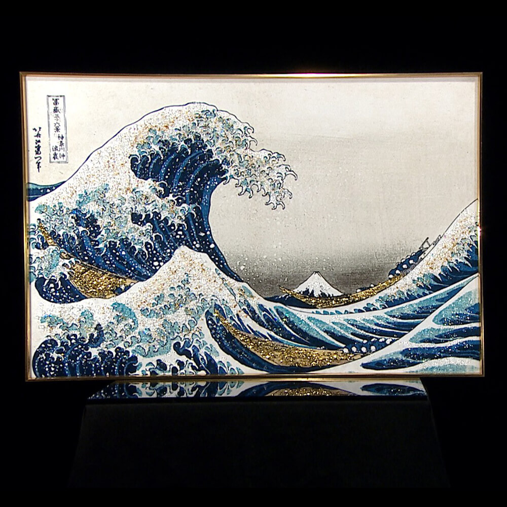 翡冷翠日本浮世繪藏鑽晶瓷畫