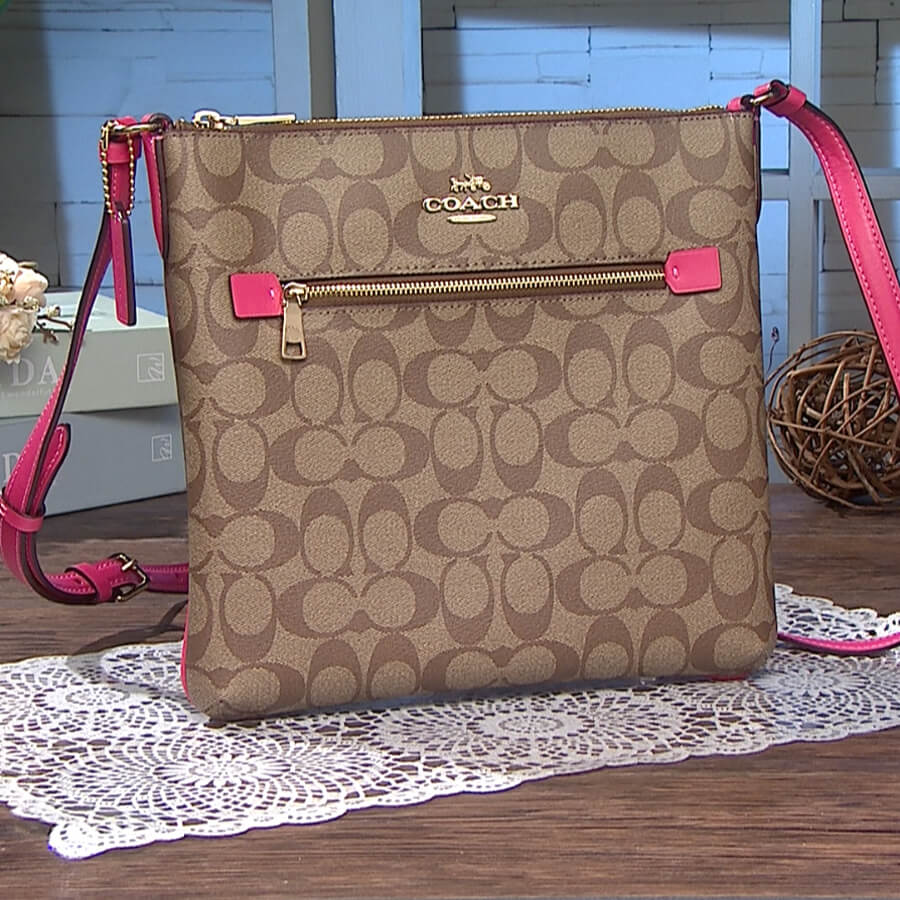 COACH 經典拉鍊信封包
