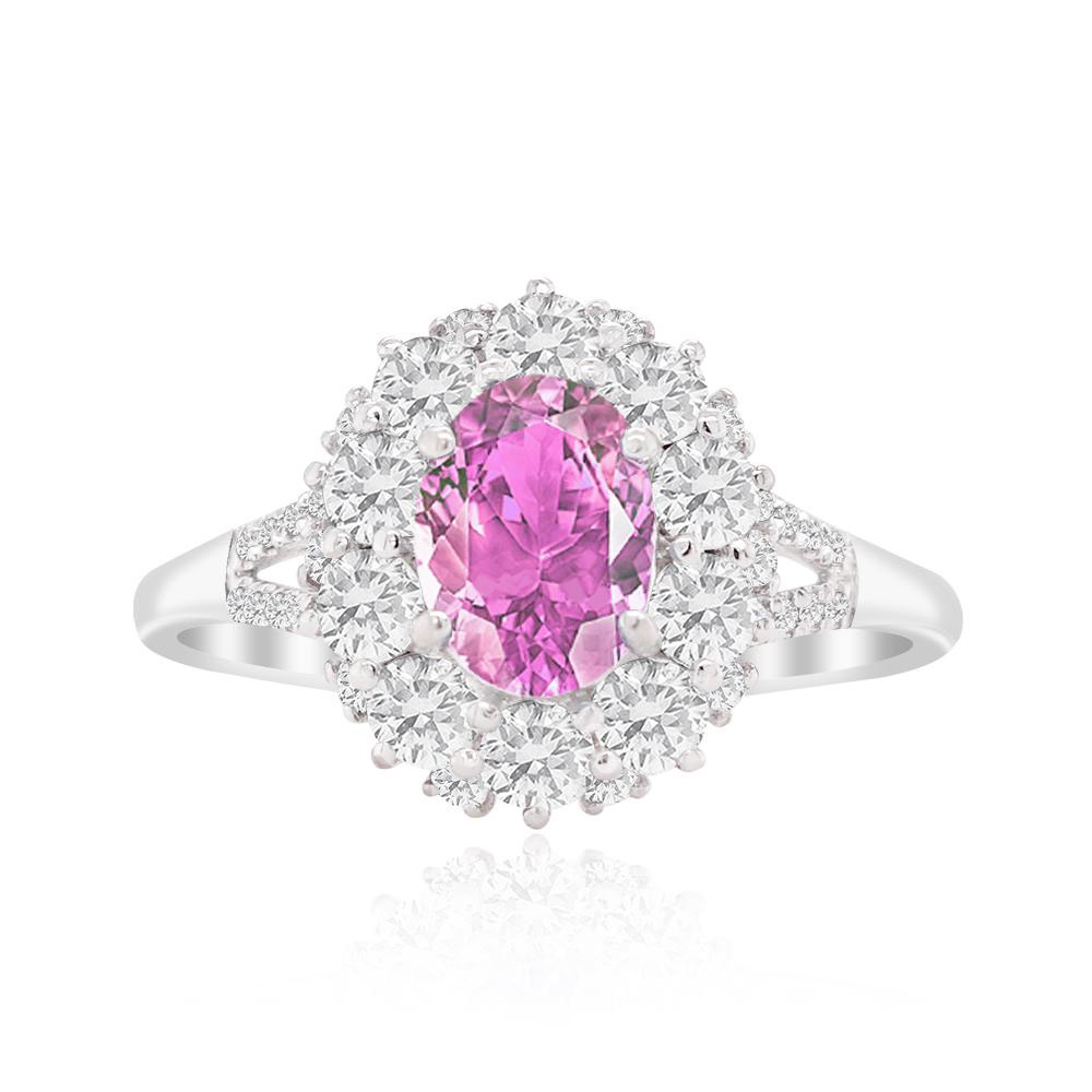 尚品MYEZ星芒粉紅寶一克拉美鑽