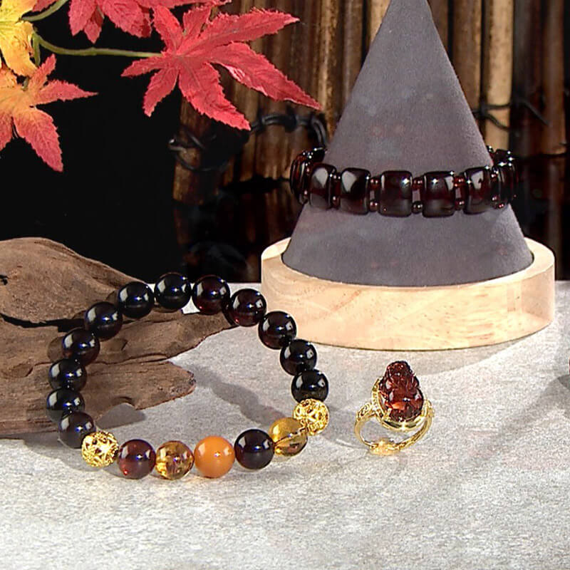 富貴傳家五行聚福能量老翳珀