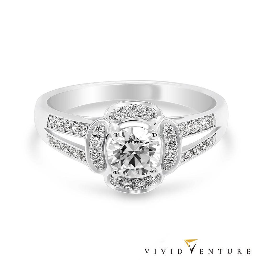 亞帝芬奇絢麗花冠GIA50分鑽戒