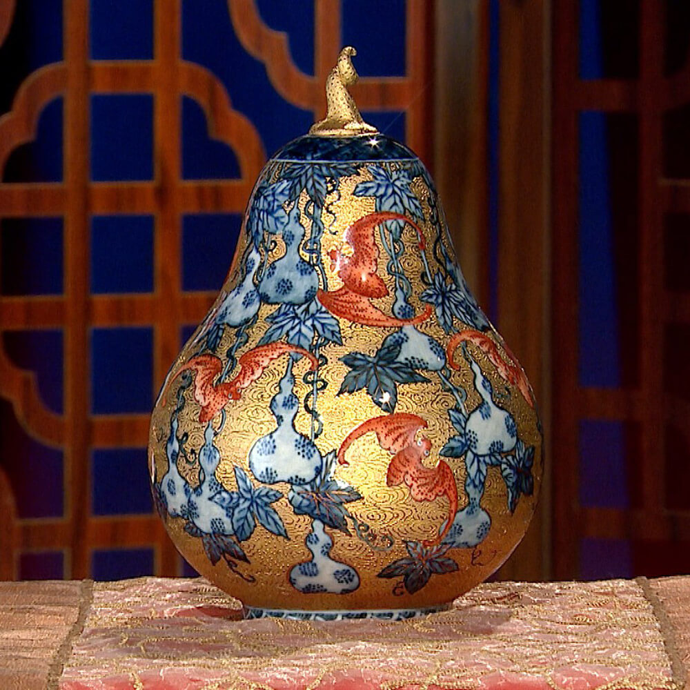 存仁堂洪福齊天瓜瓞綿延葫蘆瓶