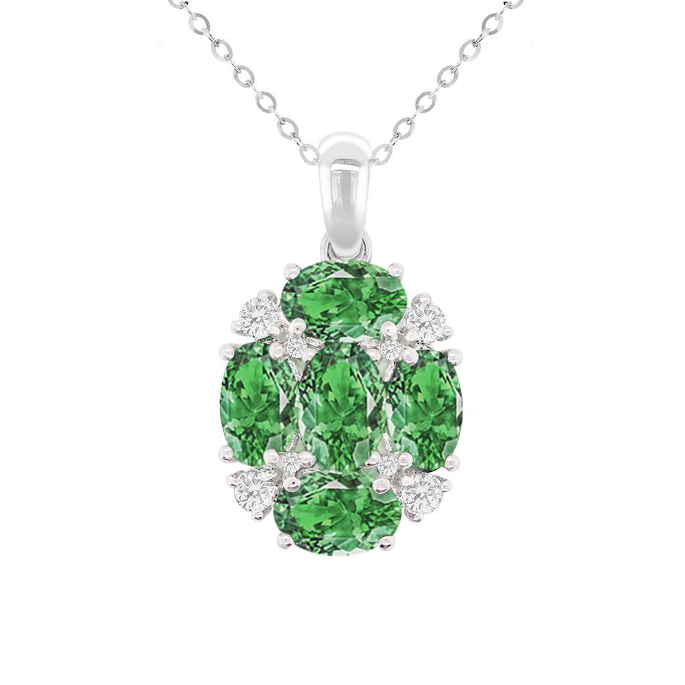 尚品MYEZ綠韻花語鑽墜