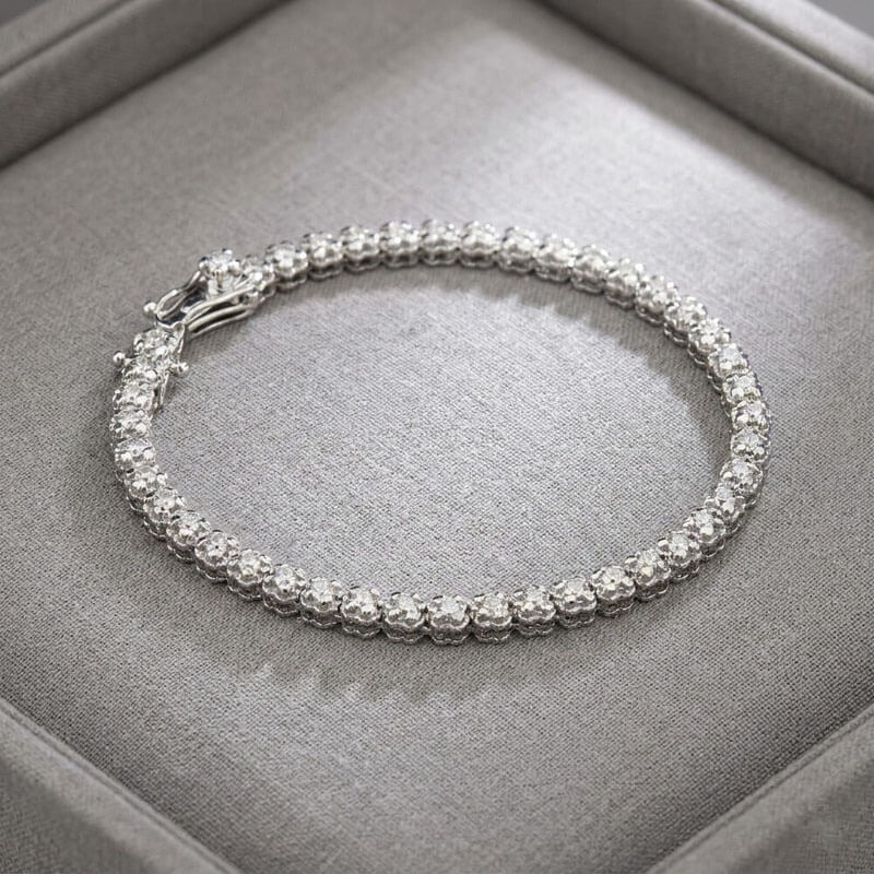 ShiningStar花戀1克拉滿鑽手鍊