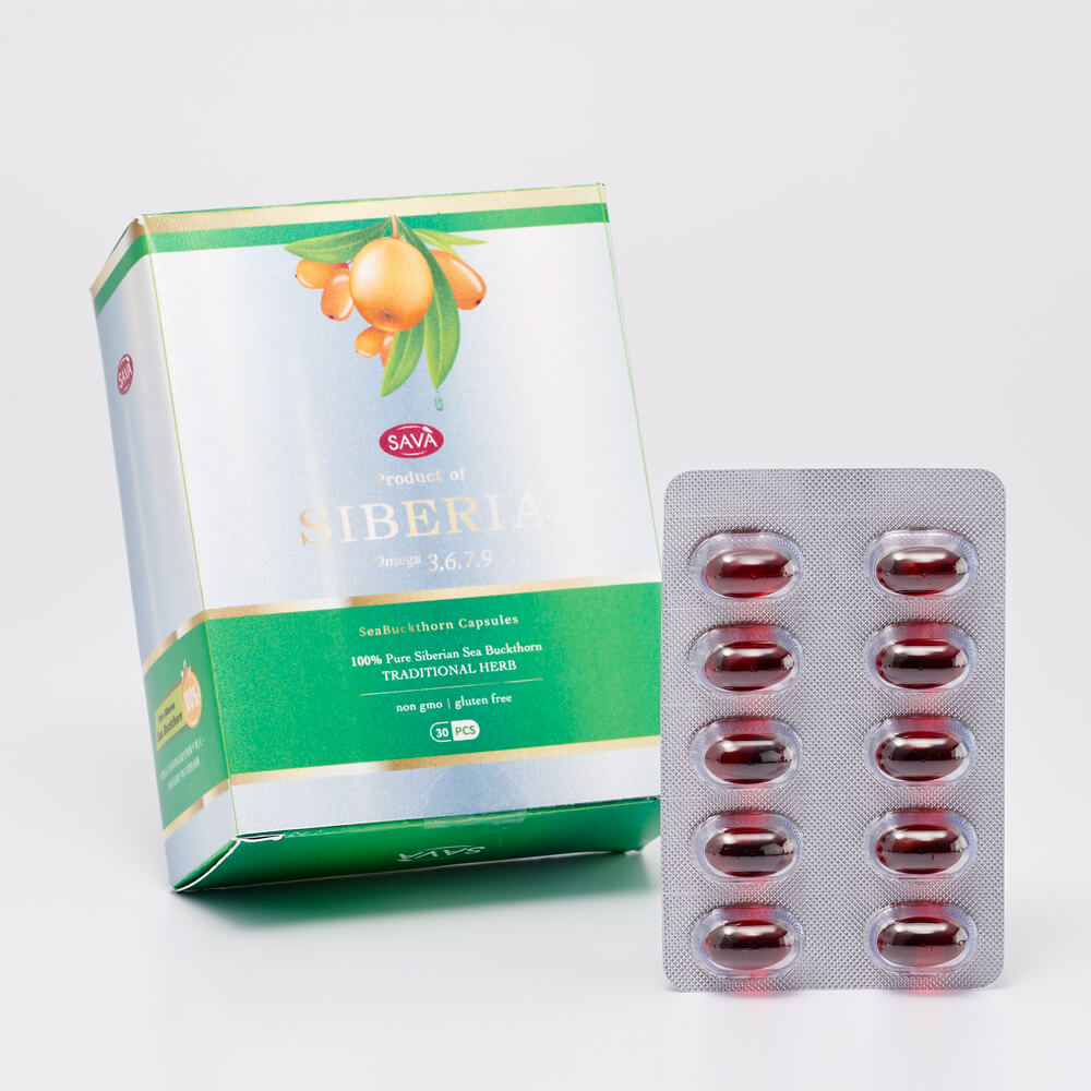 黃金週特惠! 歐洲SAVA 100%沙棘果油熱銷組(30顆/盒)×7盒