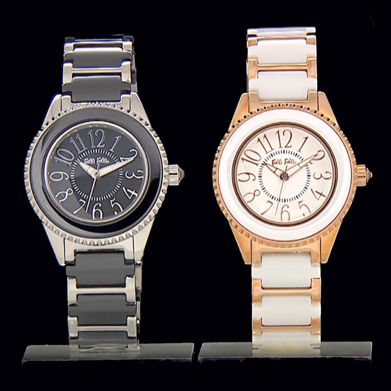 Folli Follie璀璨晶鑽陶瓷腕錶  