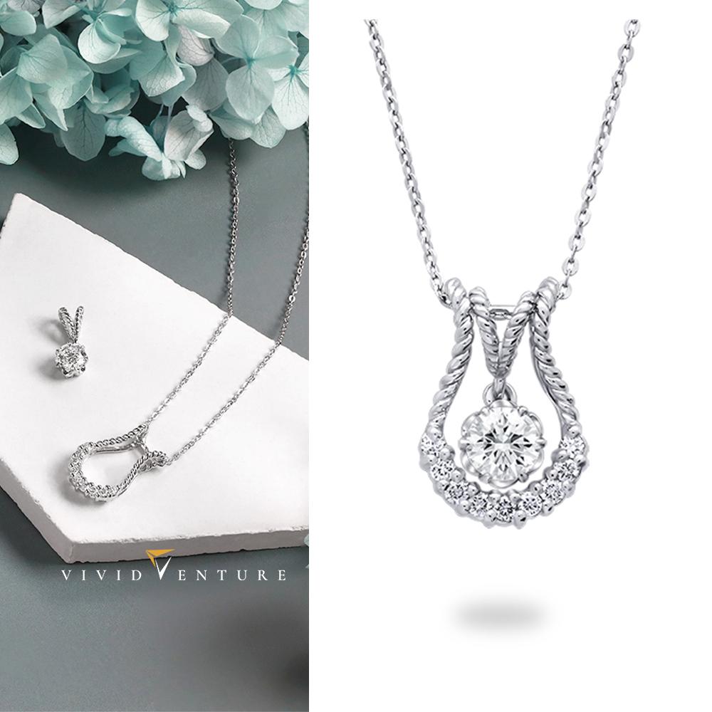 亞帝芬奇 GIA 50分 DVS2 3VG 八心八箭 天然鑽石 真鑽 項鍊 百變時尚 鉑金台+鉑金鍊