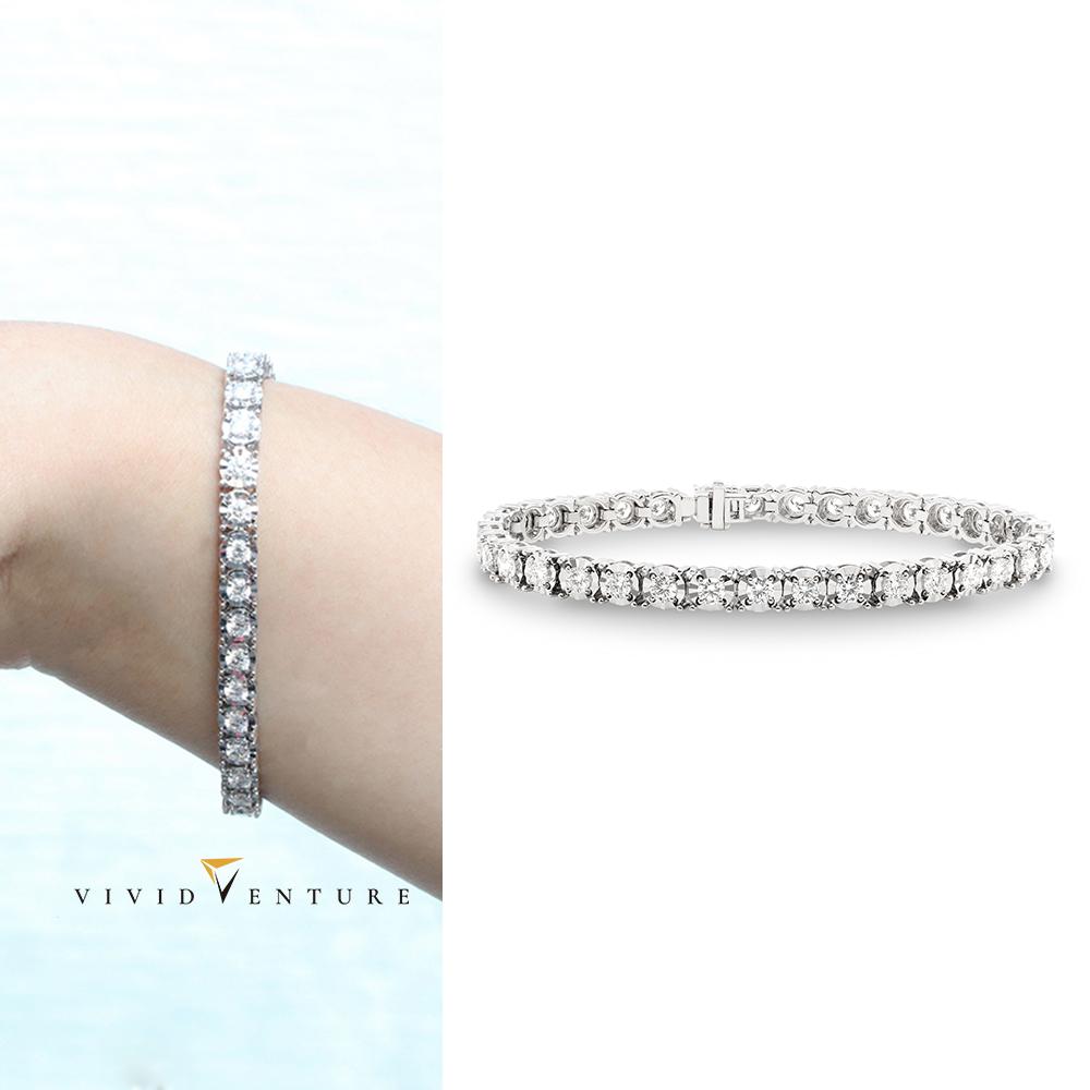 亞帝芬奇 2.75克拉 天然鑽石 真鑽 手鍊 光之旅途 18K