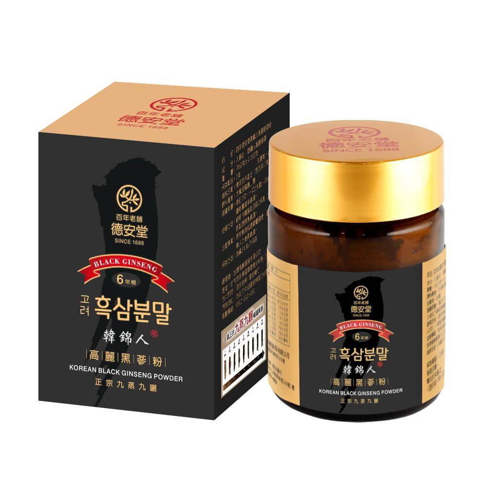 百年德安堂韓錦人高麗黑蔘粉(1罐)