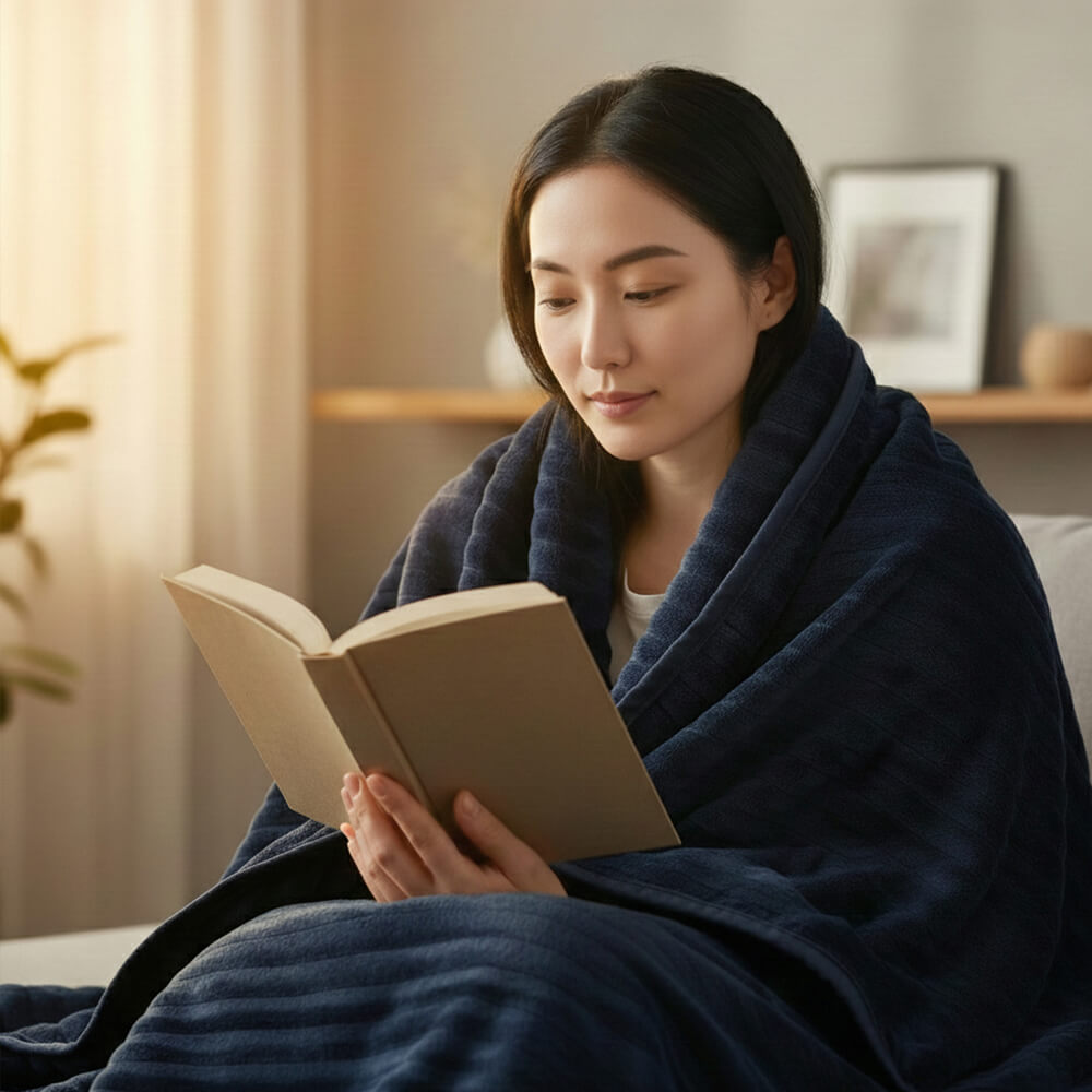 艾美特可蓋可舖雙人電暖絨毯(2件)