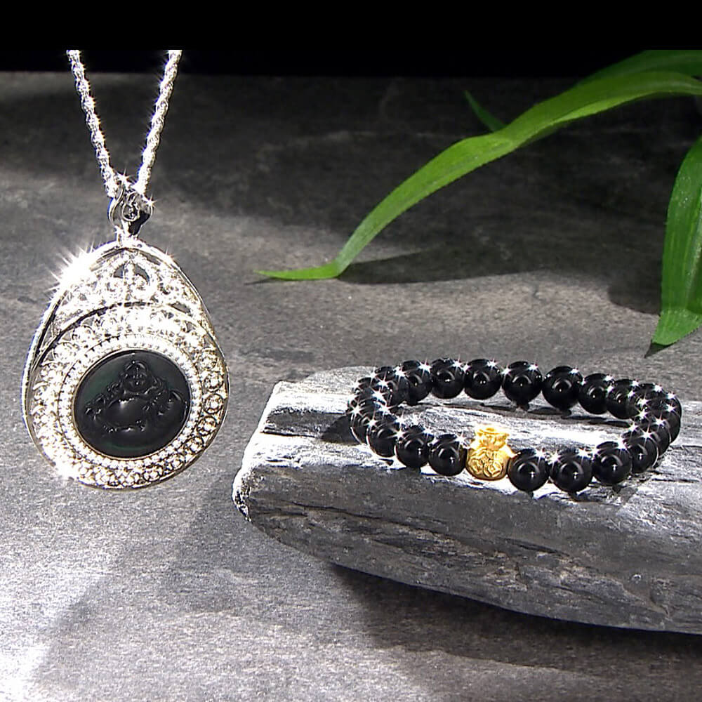 富貴傳家招財聚福彌勒佛墨翠