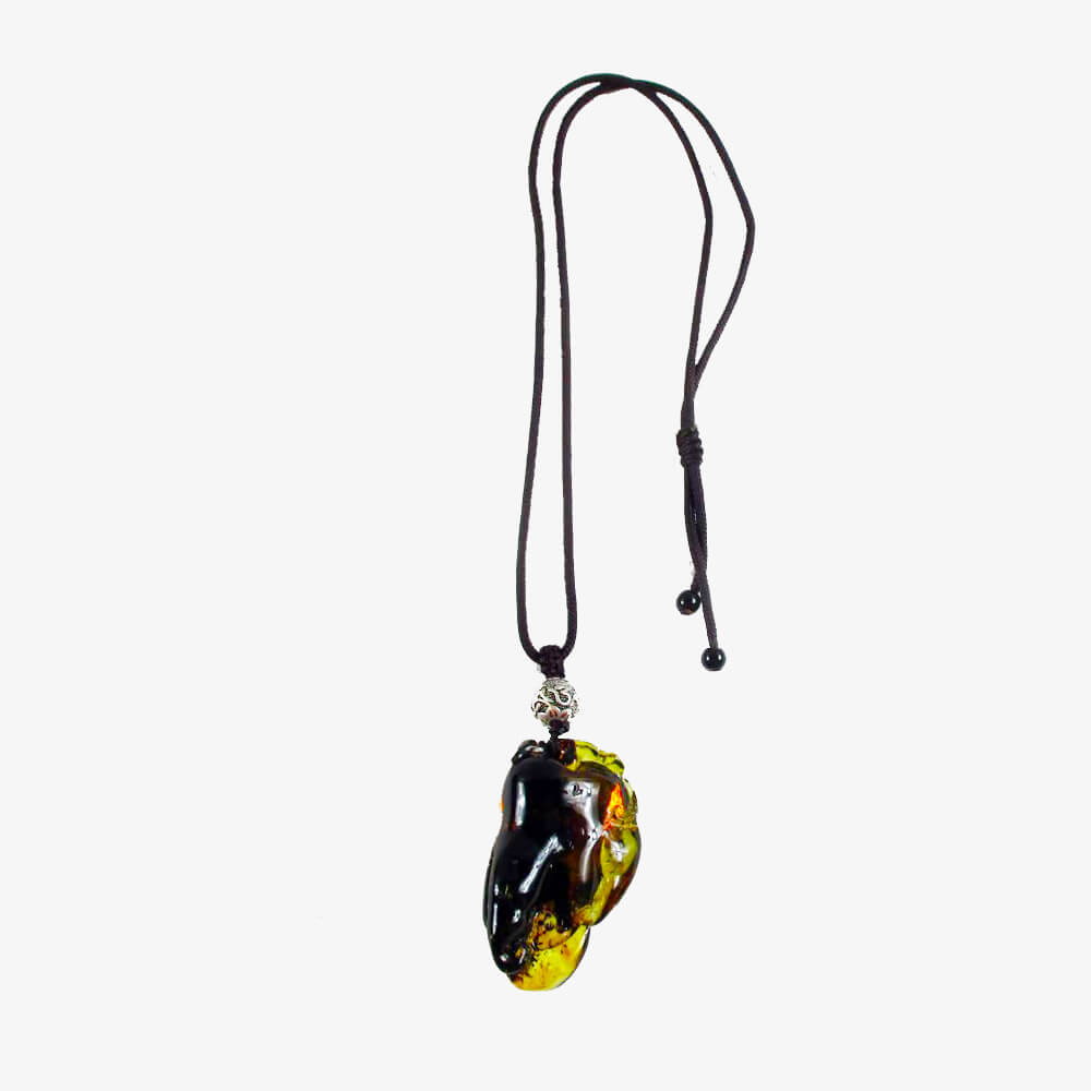 富貴傳家億萬年靈草藥珀佛手