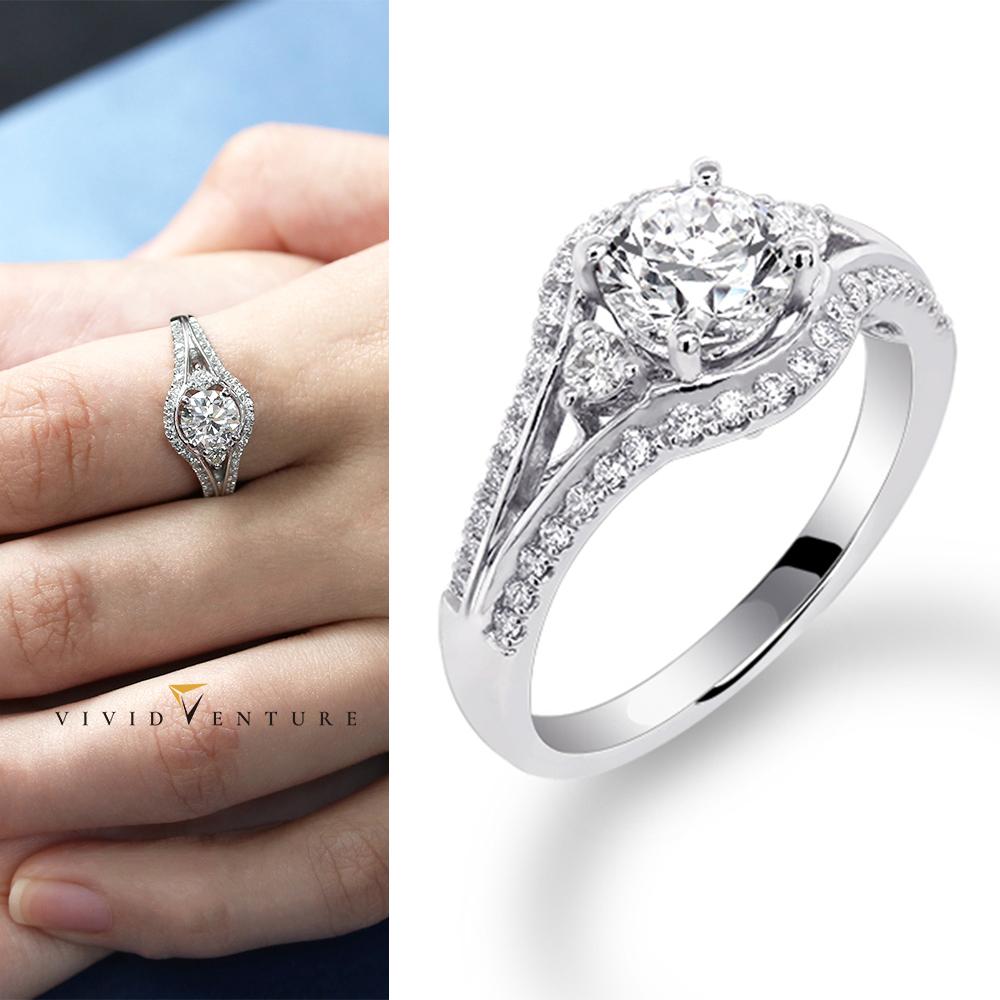 亞帝芬奇 GIA 1克拉 FSI2 3EX 八心八箭 天然鑽石 真鑽 戒指 永恆光耀 鉑金台