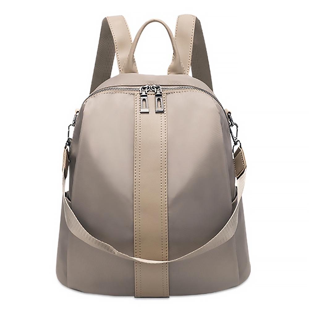 【lapagayo】個性青春輕量尼龍後背包(質感棕)