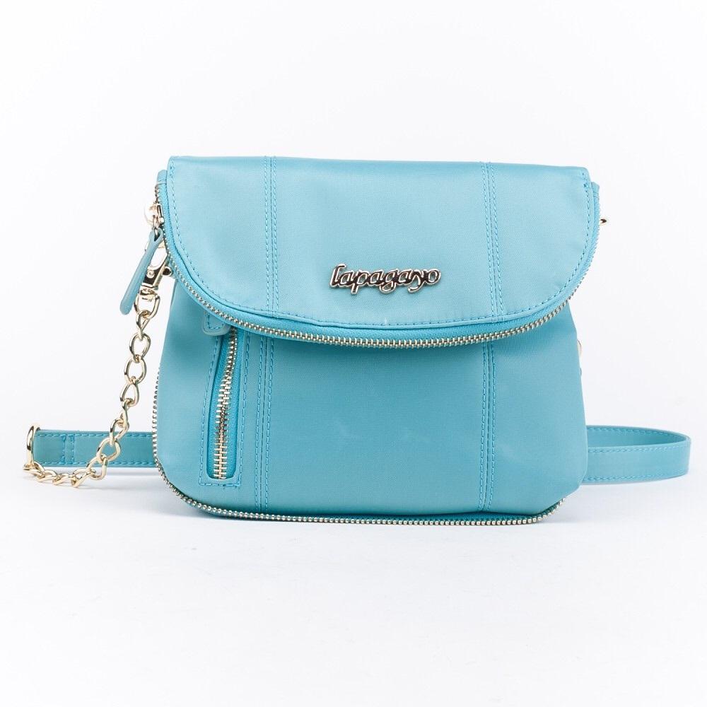 【lapagayo】簡約尼龍反摺包(蒂芬妮藍)