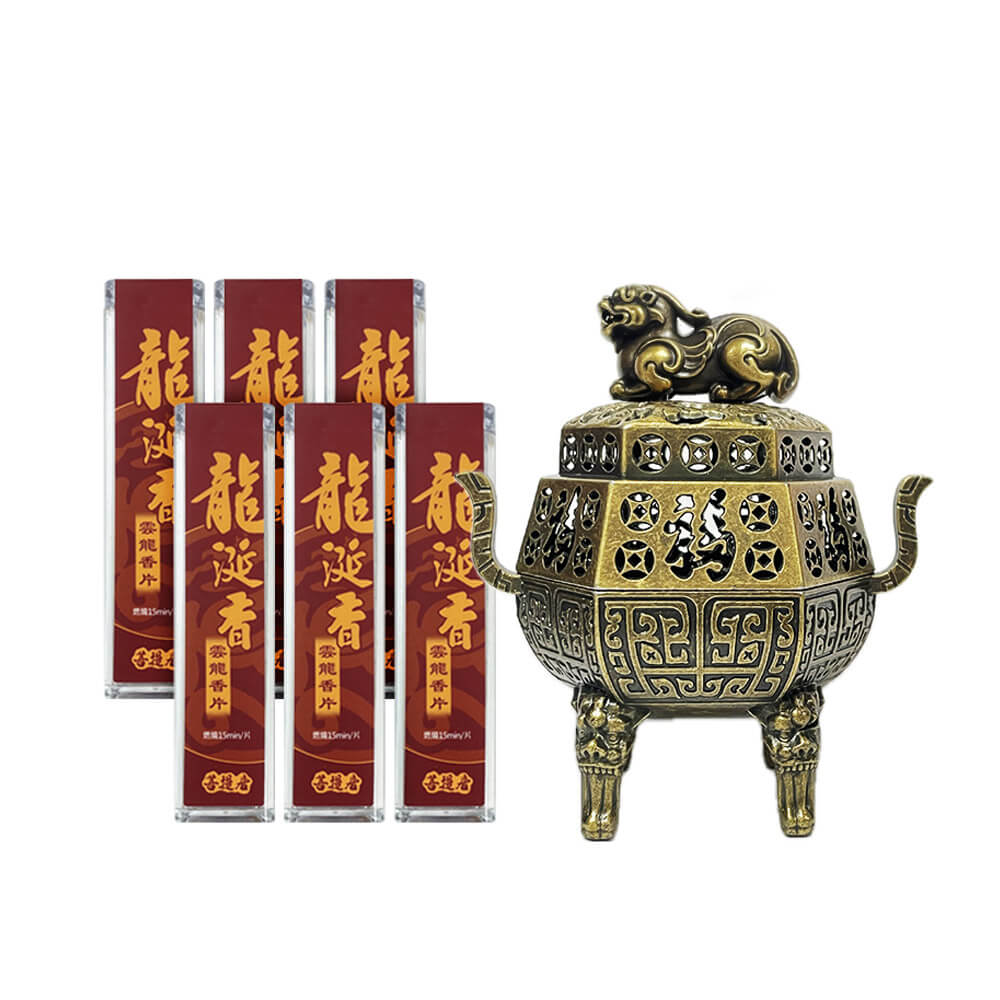 黃金週特惠! 菩提居 龍涎香聚福貔貅開運組