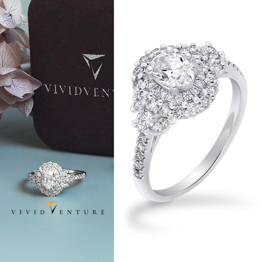 亞帝芬奇 GIA 50分 DSI1  天然鑽石 真鑽 戒指  圓滿風華 鉑金台