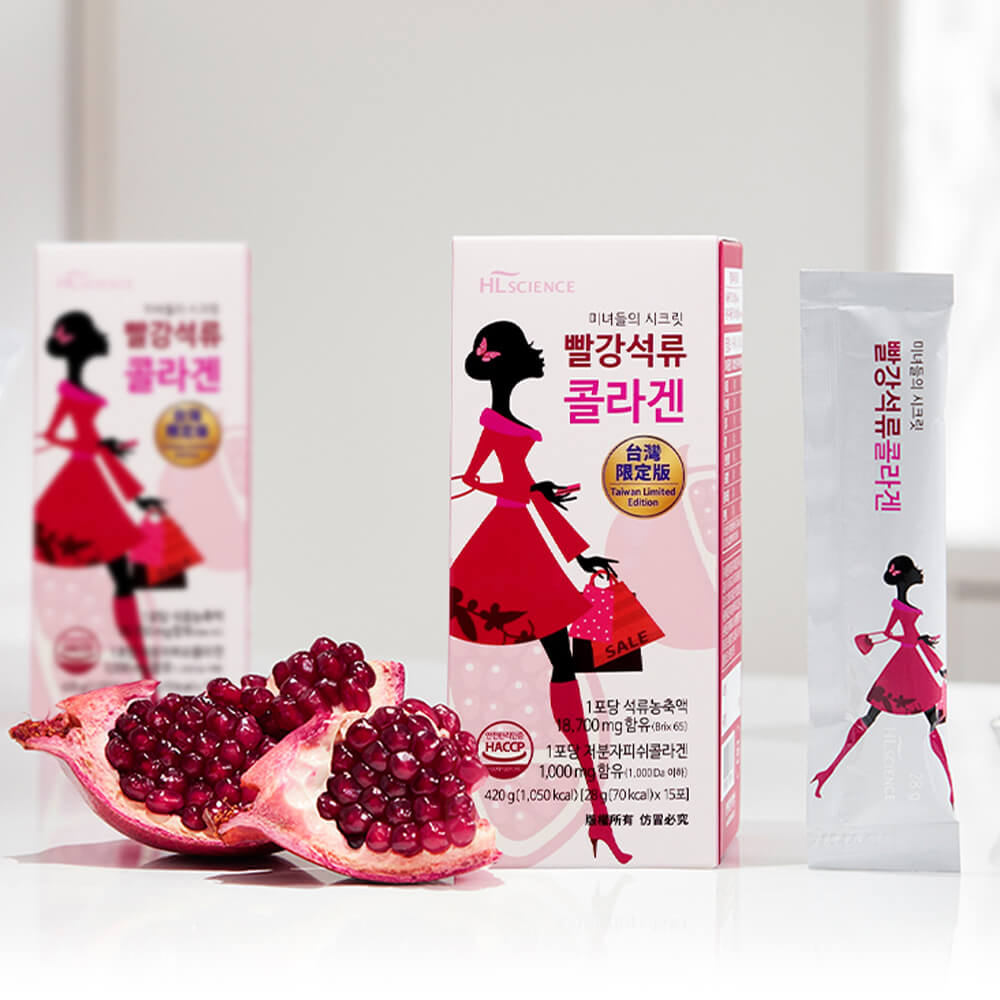 韓國原裝膠原彈力石榴凍3.0(10包/盒)×3盒