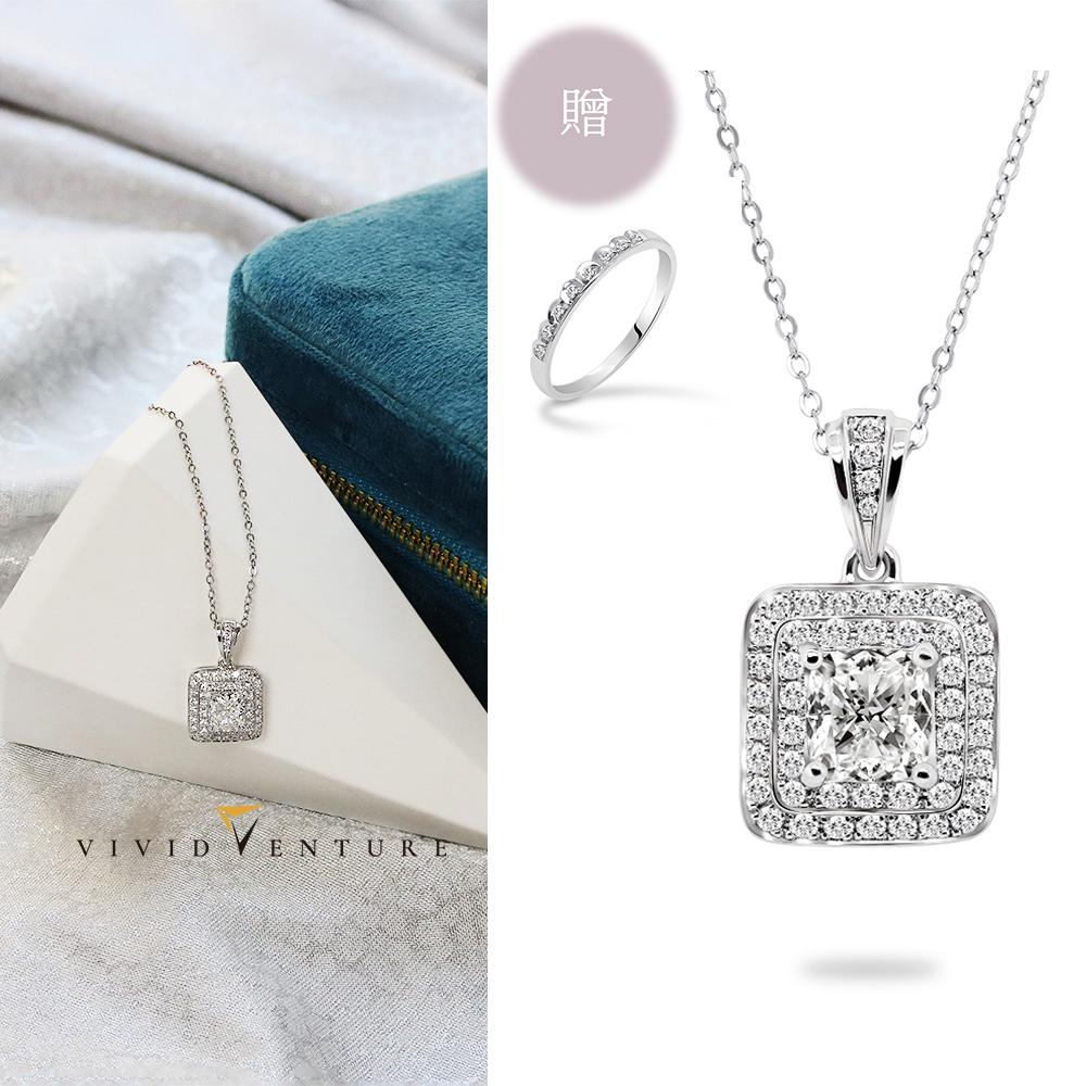 亞帝芬奇 GIA 1克拉 HSI2 天然鑽石 真鑽 項鍊 舞動時光 鉑金台+14K金鍊(贈線戒)
