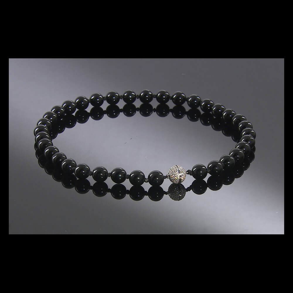 富貴傳家頂級曜黑墨翠項鍊