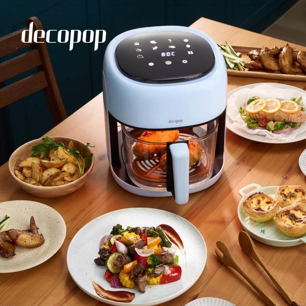 DECOPOP智能觸控玻璃氣炸鍋(DP-107) 