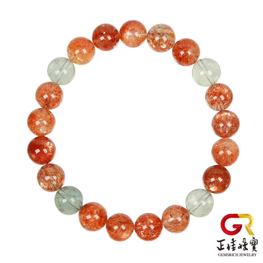 【正佳珠寶】阿魯沙 頂級艷彩 8.8-9.3mm 長石阿魯沙手珠｜日本彈力繩