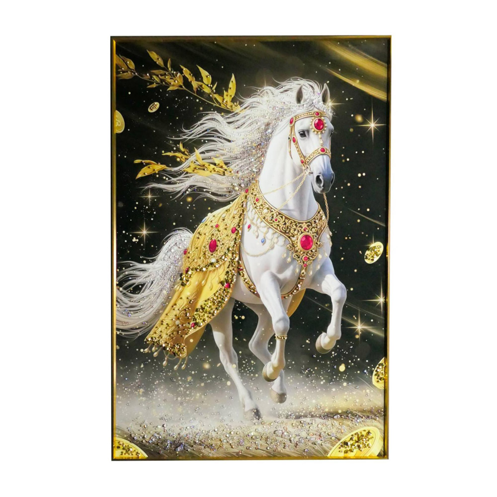 翡冷翠-馬上有錢藏鑽晶瓷畫