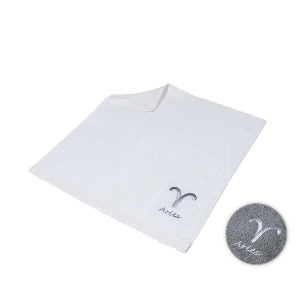 【MORINO】台灣製造-純棉個性星座方巾(牡羊座)-6條組