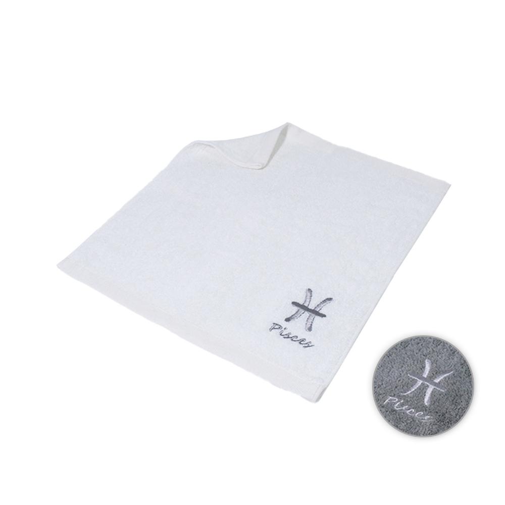 【MORINO】台灣製造-純棉個性星座方巾(雙魚座)-6條組